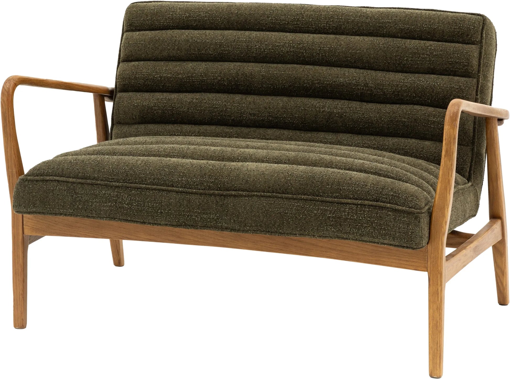 Gallery Direct Datsun 2 Seater Sofa in Green Boucle