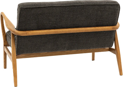 Gallery Direct Datsun 2 Seater Sofa in Charcoal