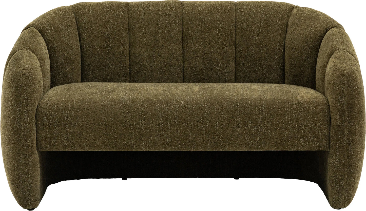Gallery Direct Atella 2 Seater Sofa in Moss Green
