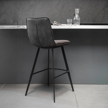 Gallery Direct Pair of Palmer Bar Chairs in Grey