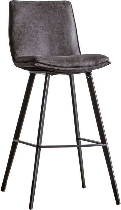 Gallery Direct Pair of Palmer Bar Chairs in Grey