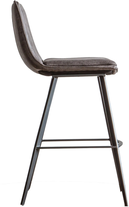 Gallery Direct Pair of Palmer Bar Chairs in Grey