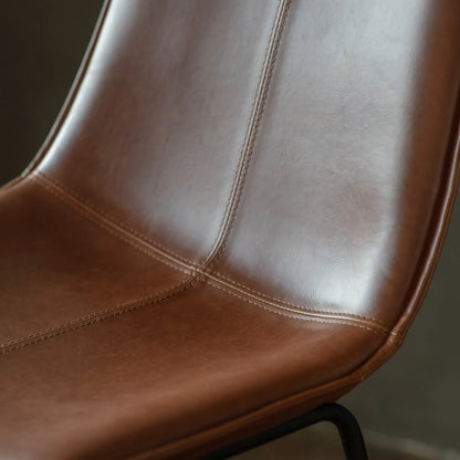 Gallery Direct Pair of Hawking Bar Chairs in Brown