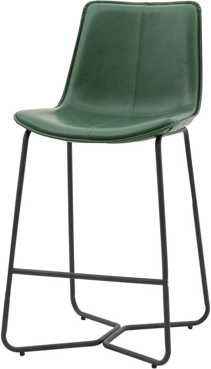 Gallery Direct Pair of Hawking Bar Chairs in Green