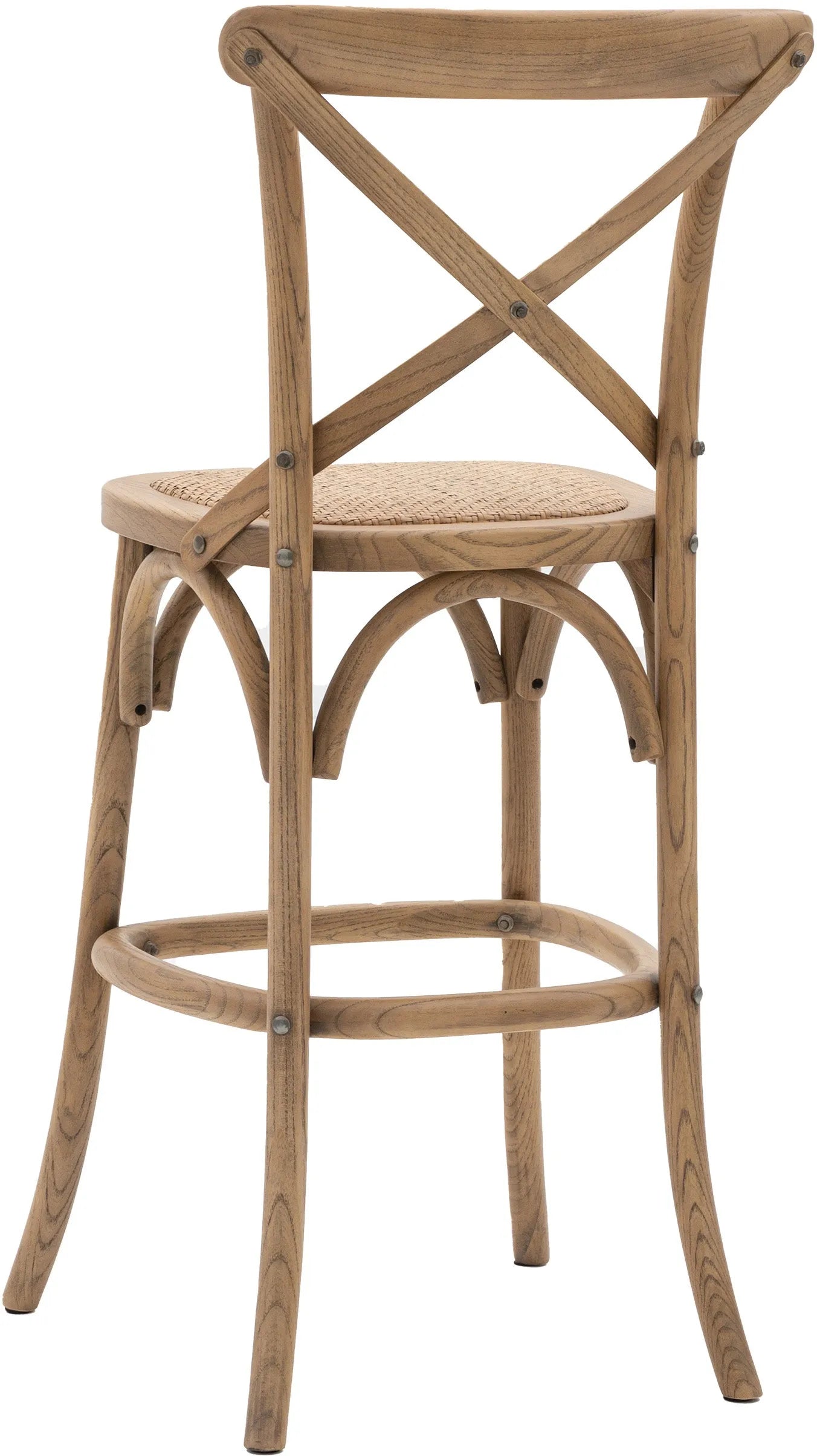 Gallery Direct Cafe Pair of Stools in Natural Rattan