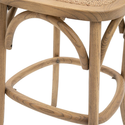 Gallery Direct Cafe Pair of Stools in Natural Rattan