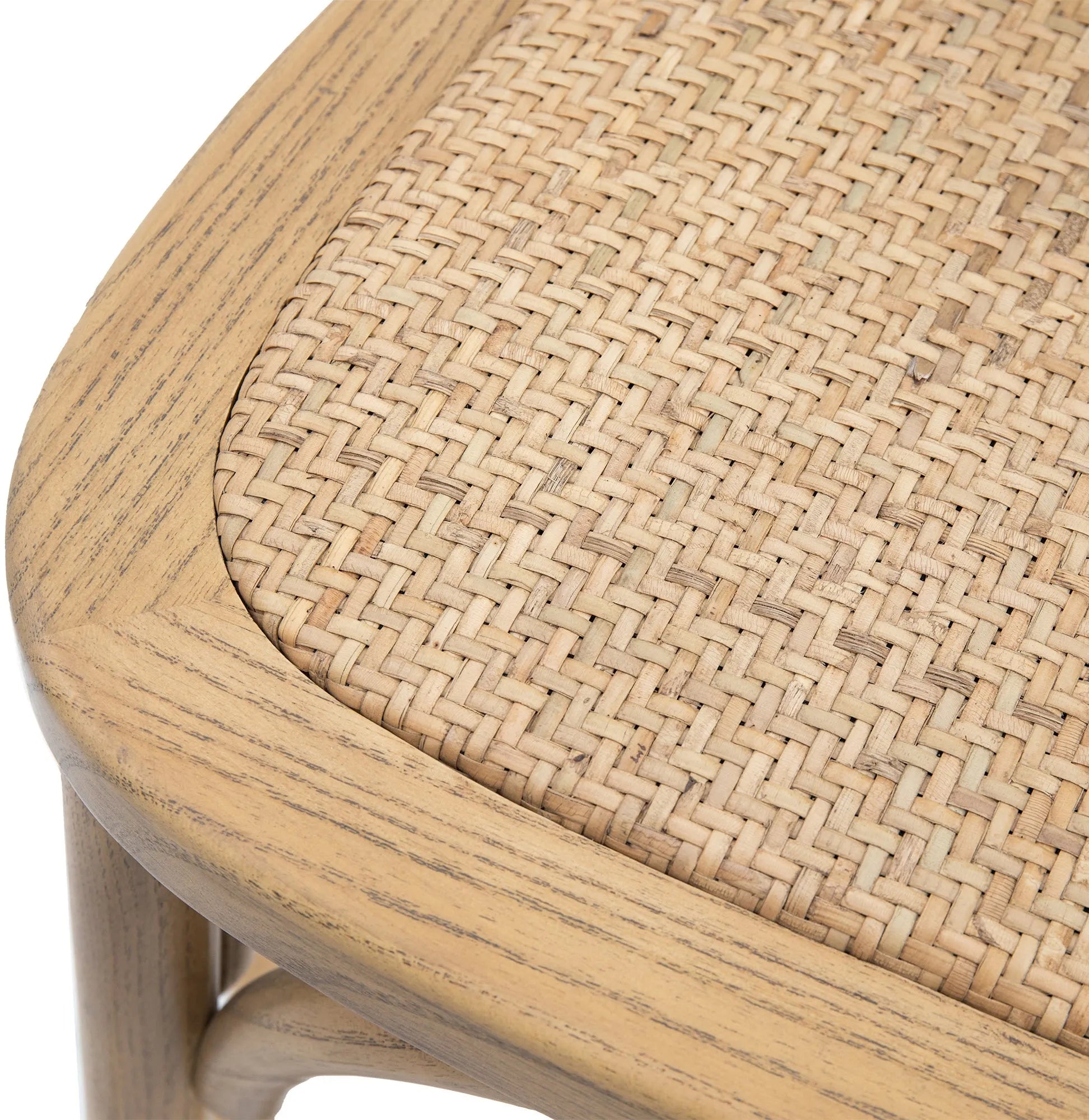 Gallery Direct Cafe Pair of Stools in Natural Rattan