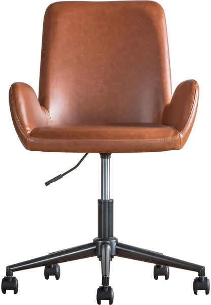 Gallery Direct Faraday Swivel Chair in Brown