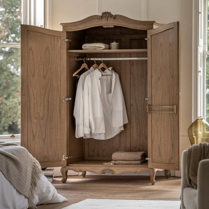 Gallery Direct Chic 2 Door Wardrobe Weathered