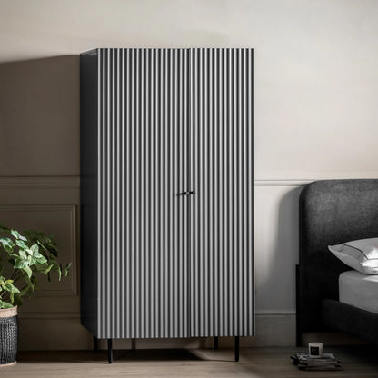 Gallery Direct Buckhurst Wardrobe in Grey