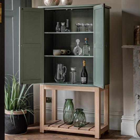 Gallery Direct Eton 2 Door Cupboard in Moss