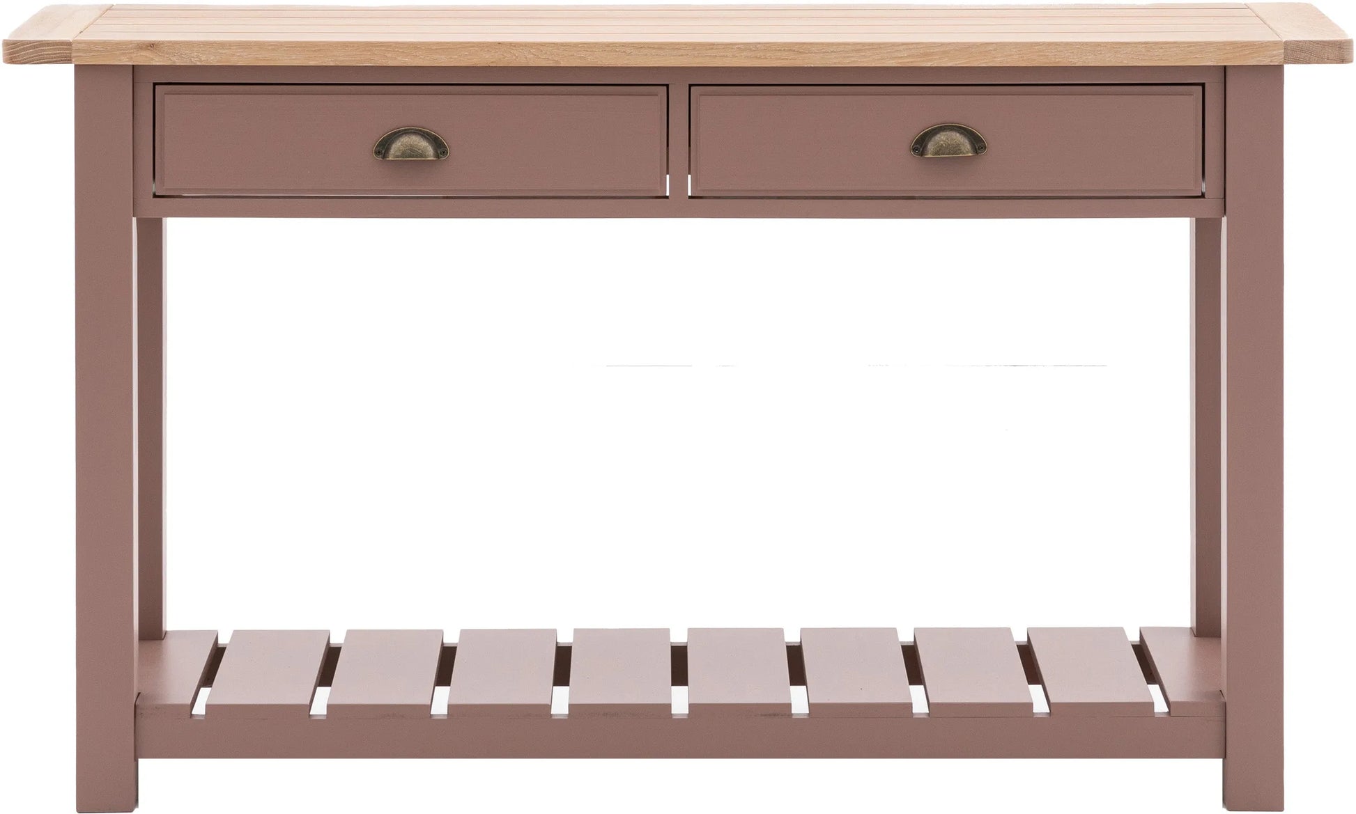 Gallery Direct Eton 2 Drawer Console in Clay