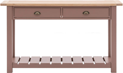 Gallery Direct Eton 2 Drawer Console in Clay