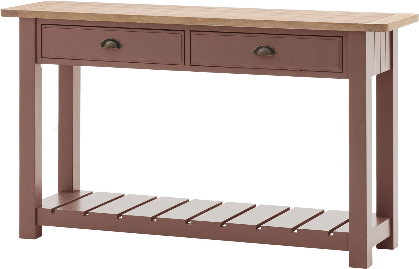 Gallery Direct Eton 2 Drawer Console in Clay