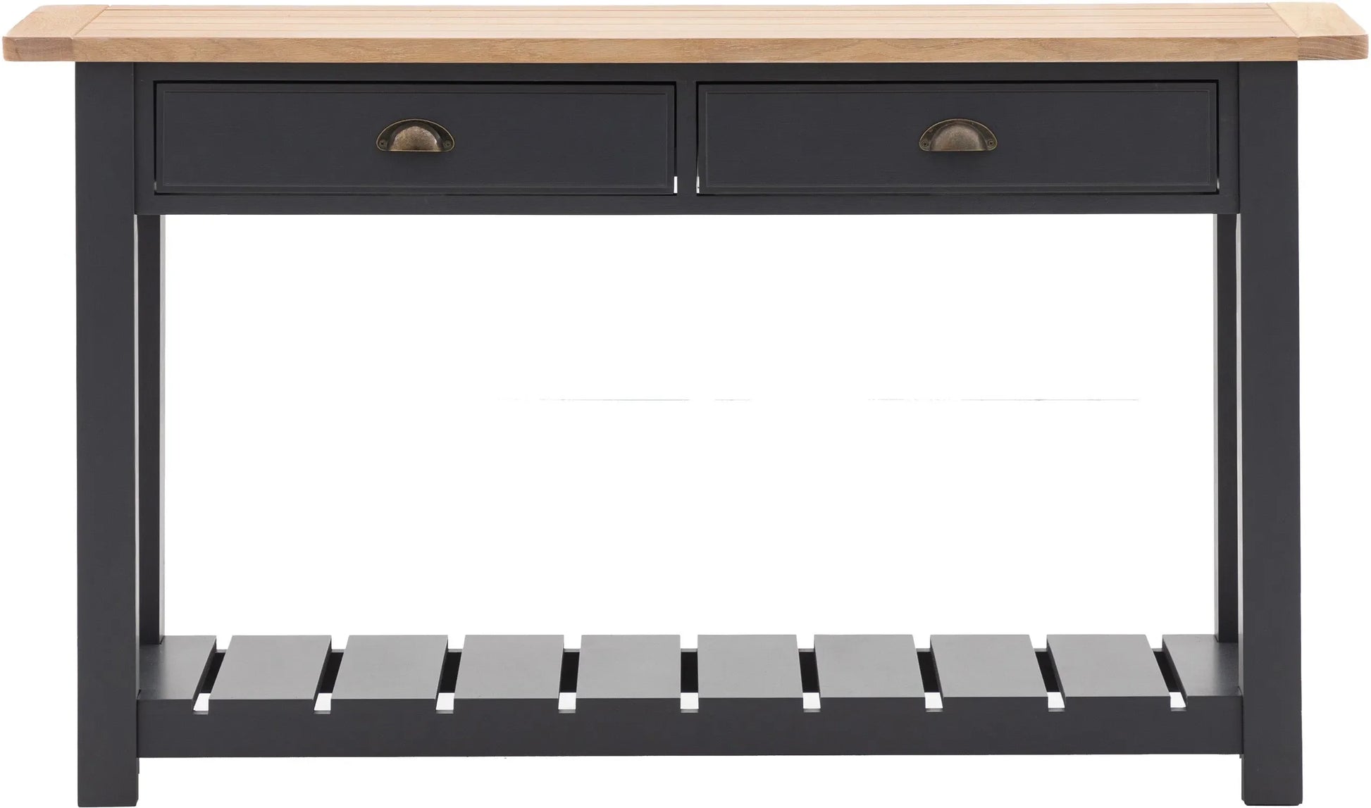 Gallery Direct Eton 2 Drawer Console in Meteor