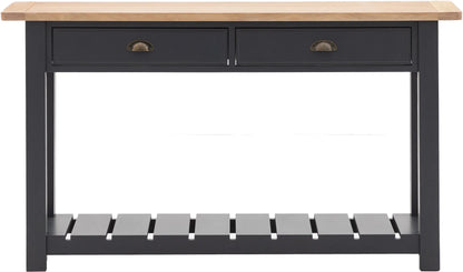 Gallery Direct Eton 2 Drawer Console in Meteor