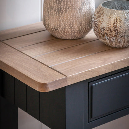 Gallery Direct Eton 2 Drawer Console in Meteor