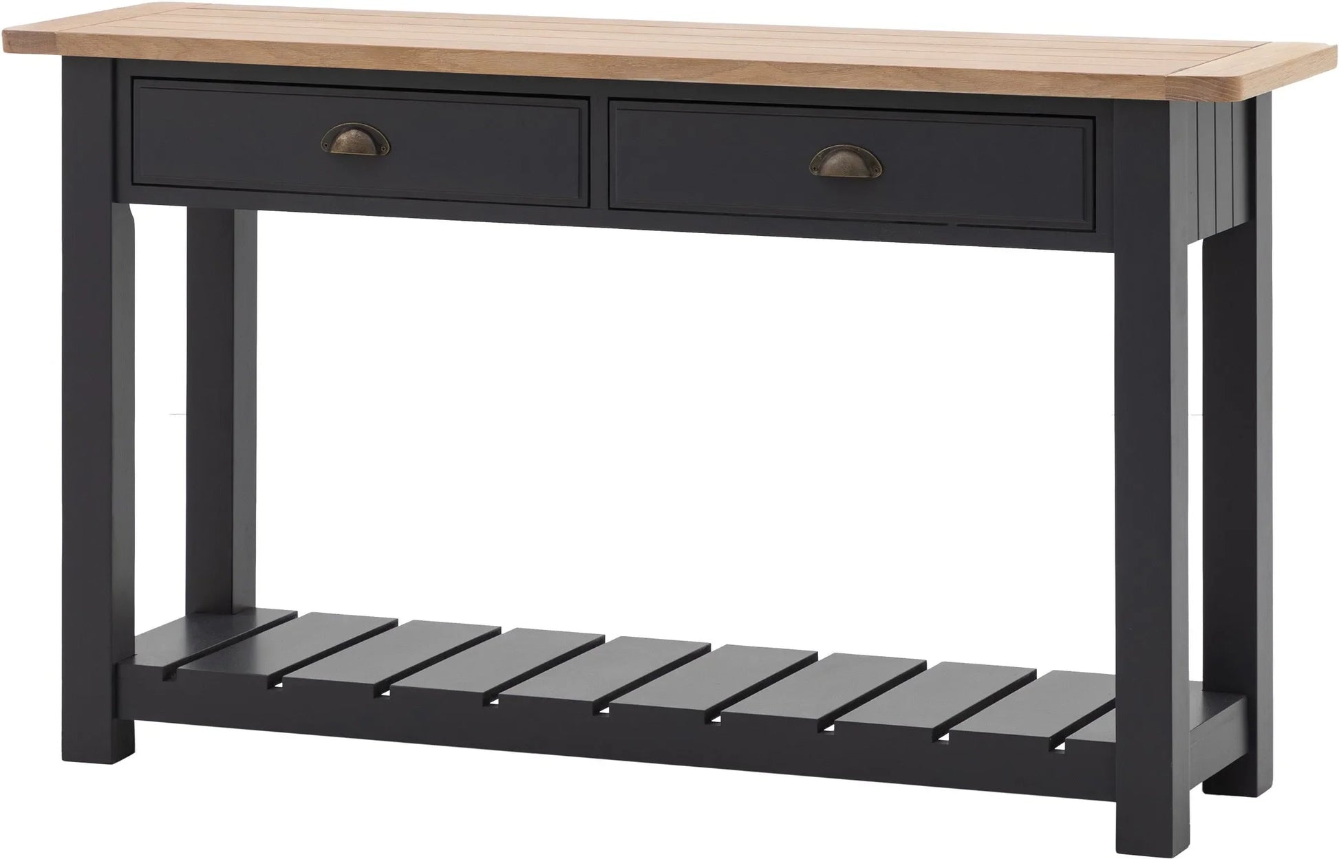 Gallery Direct Eton 2 Drawer Console in Meteor