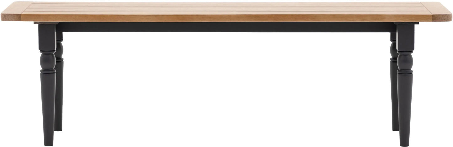 Gallery Direct Eton Dining Bench in Meteor