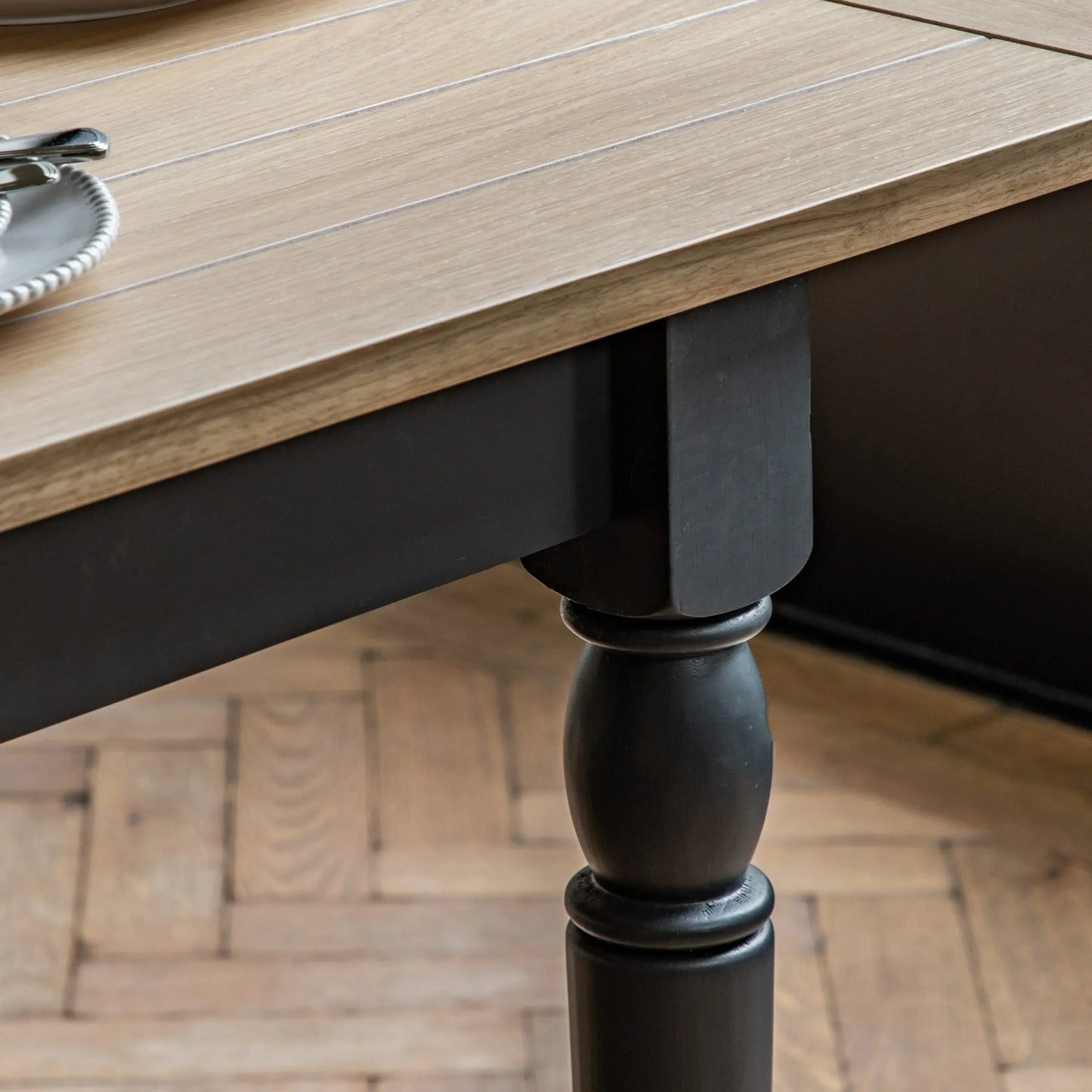 Gallery Direct Eton Extending Dining Table in Meteor