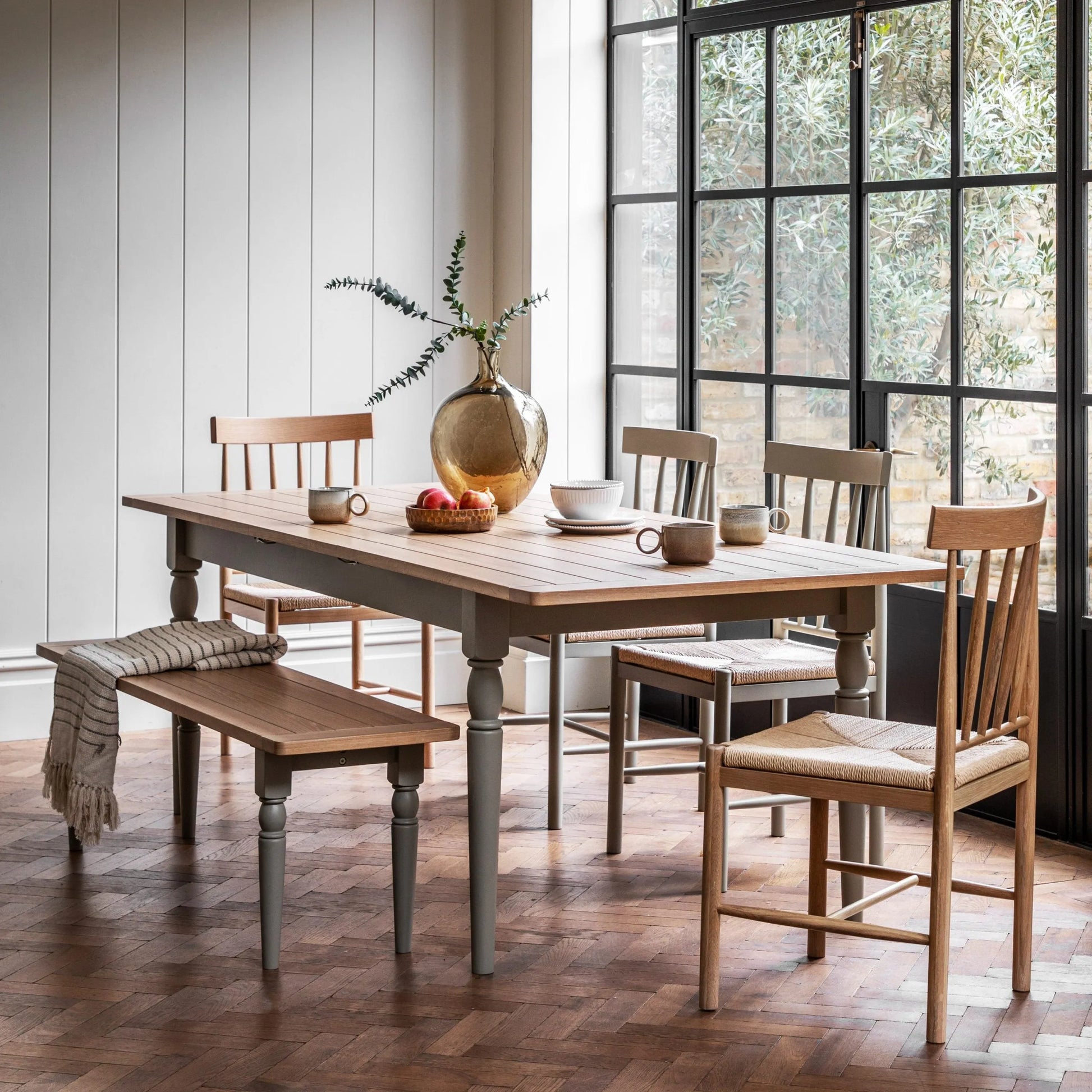 Gallery Direct Eton Extending Dining Table in Prairie