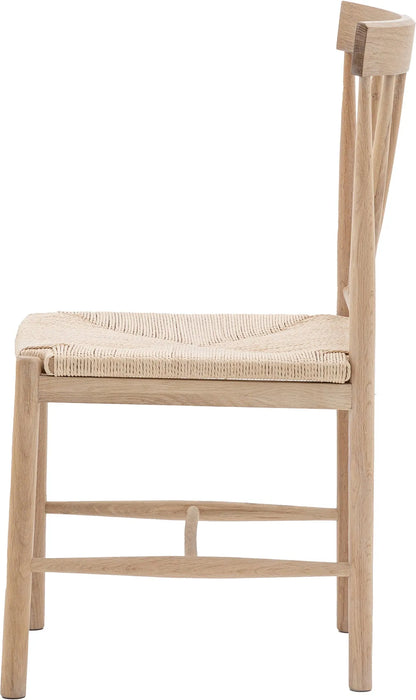 Gallery Direct Eton Pair of Dining Chairs in Natural