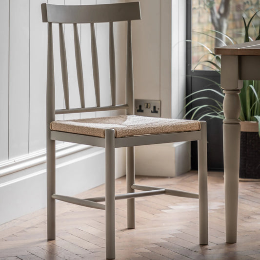 Gallery Direct Eton Pair of Dining Chairs in Prairie