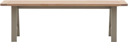 Gallery Direct Eton Trestle Bench in Prairie
