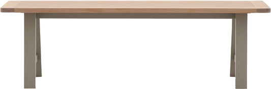 Gallery Direct Eton Trestle Bench in Prairie