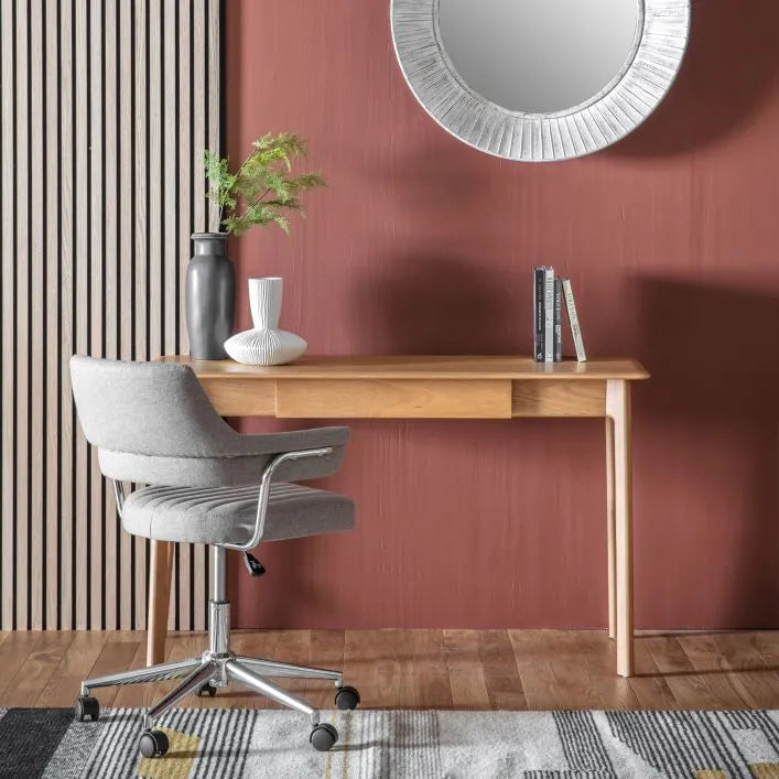 Gallery Direct Madrid 1 Drawer Desk in Oak