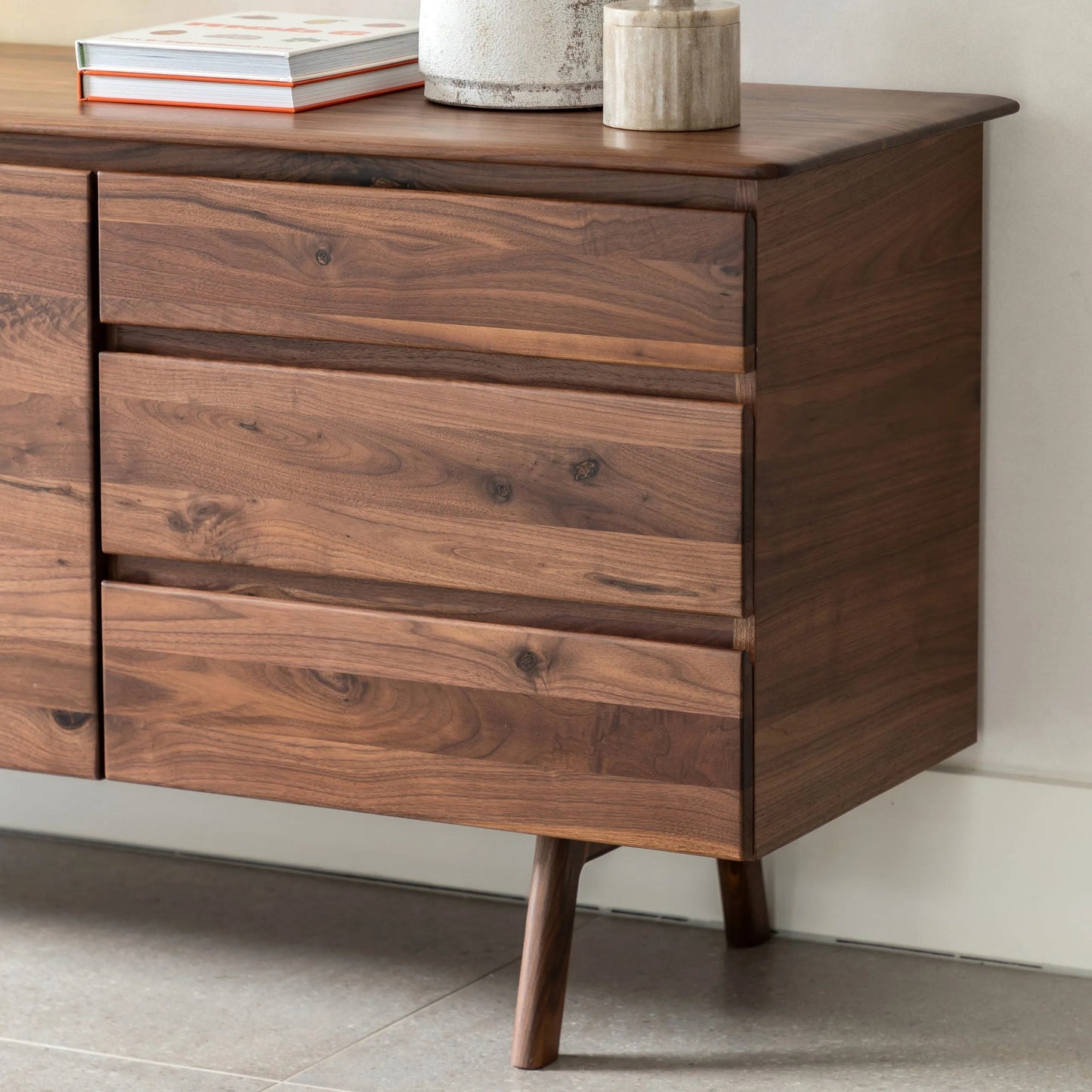 Gallery Direct Madrid 2 Door 3 Drawer Sideboard in Walnut