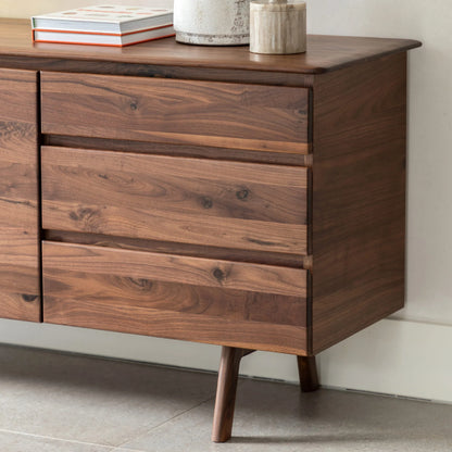 Gallery Direct Madrid 2 Door 3 Drawer Sideboard in Walnut