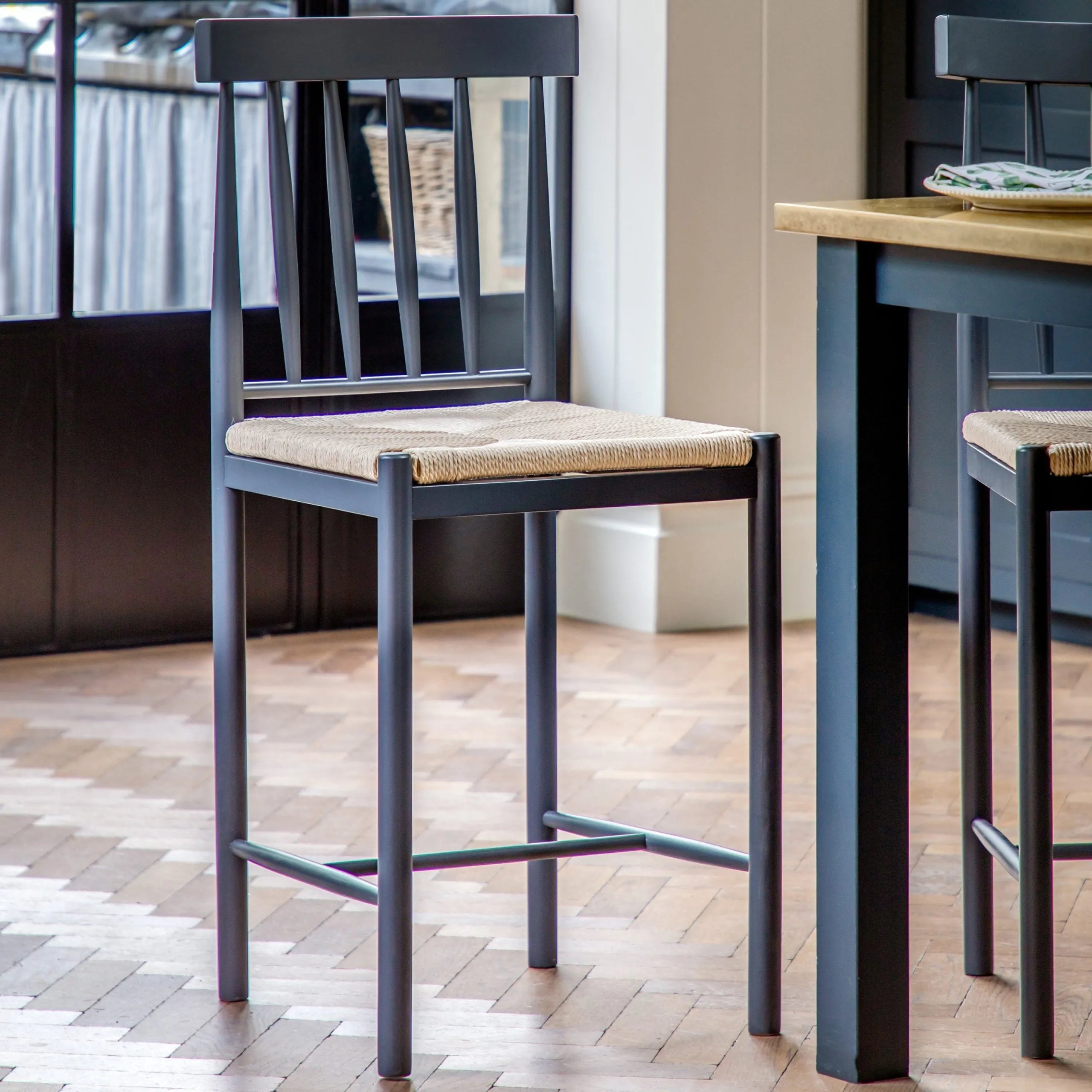 Gallery Direct Pair of Eton Bar Stools in Meteor