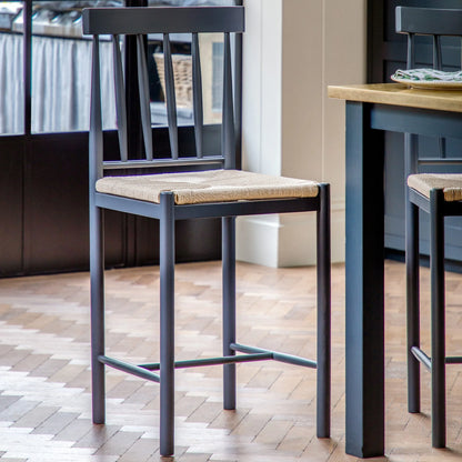 Gallery Direct Pair of Eton Bar Stools in Meteor
