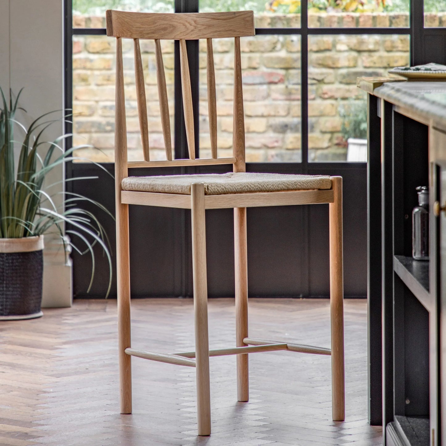 Gallery Direct Pair of Eton Bar Stools in Natural
