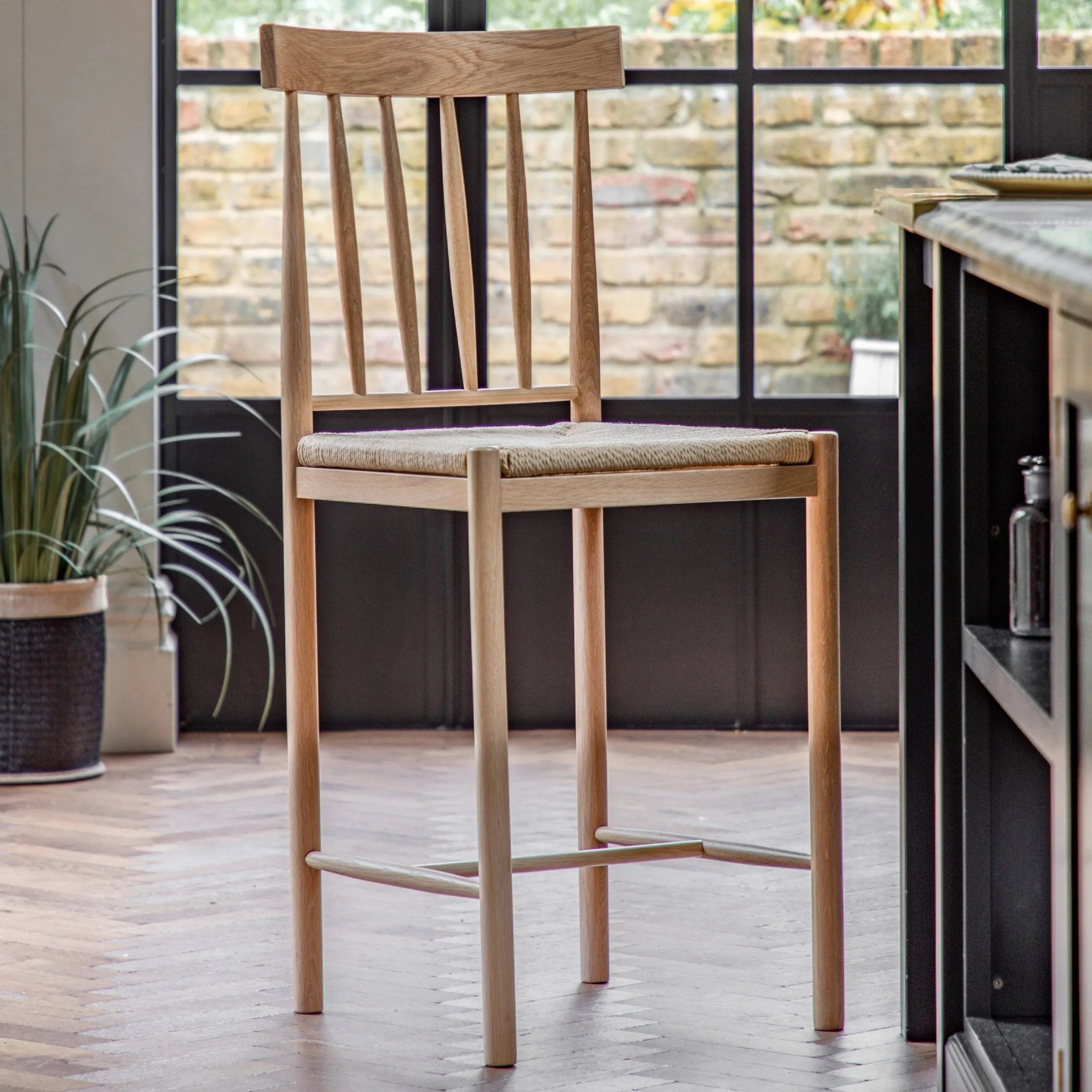 Gallery Direct Pair of Eton Bar Stools in Natural